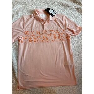 Oakley Mens Hydrolix Sand Print Polo Shirt Pastel Size Medium
